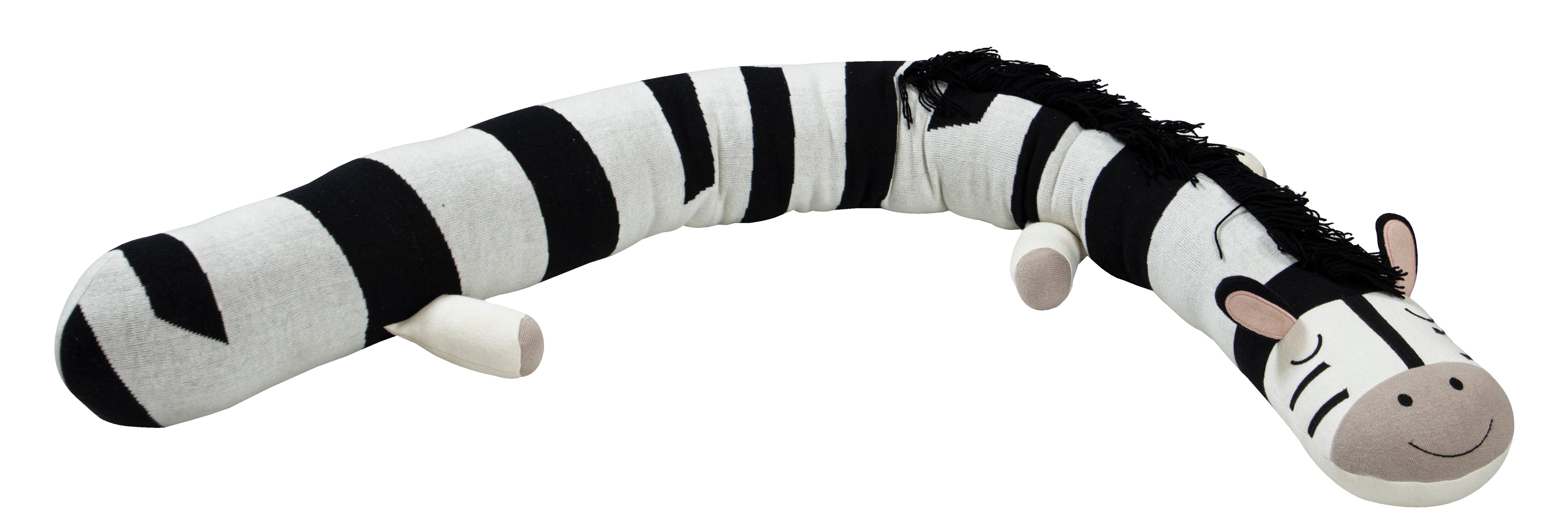 Knitted ZEBRA BED BUMPER