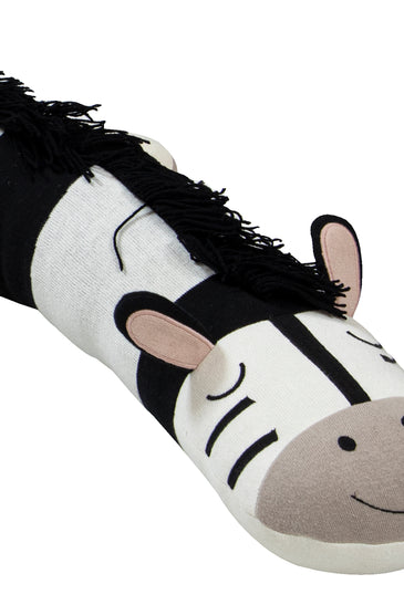 Knitted ZEBRA BED BUMPER