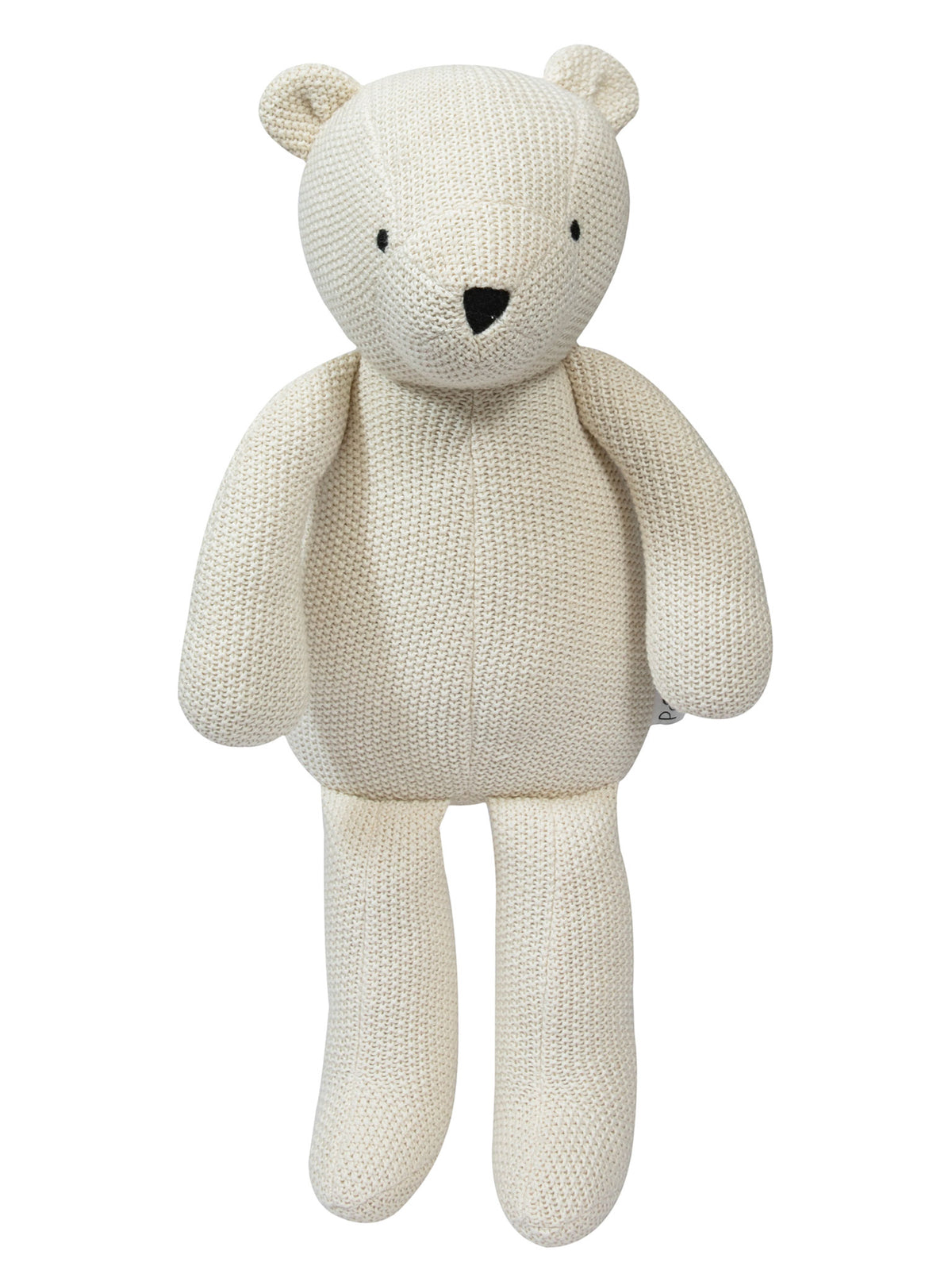 Pomme Cotton Knitted Soft Bear (Ivory)