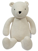 Load image into Gallery viewer, Knitted Soft Toy Ivory Bear
