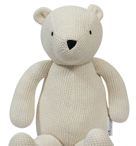 Knitted Soft Toy Ivory Bear