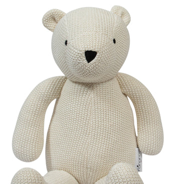 Knitted Soft Toy Ivory Bear