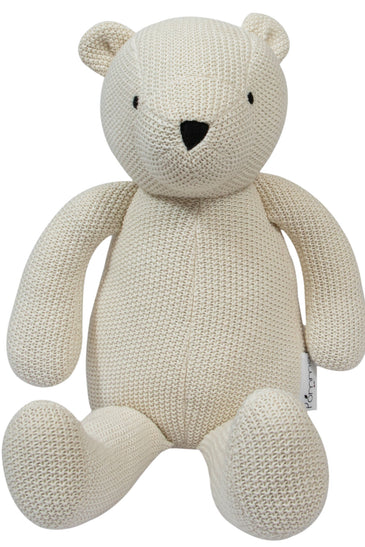 Knitted Soft Toy Ivory Bear