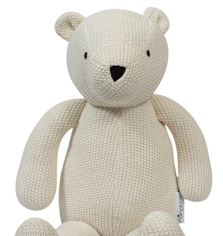 Knitted Soft Toy Ivory Bear