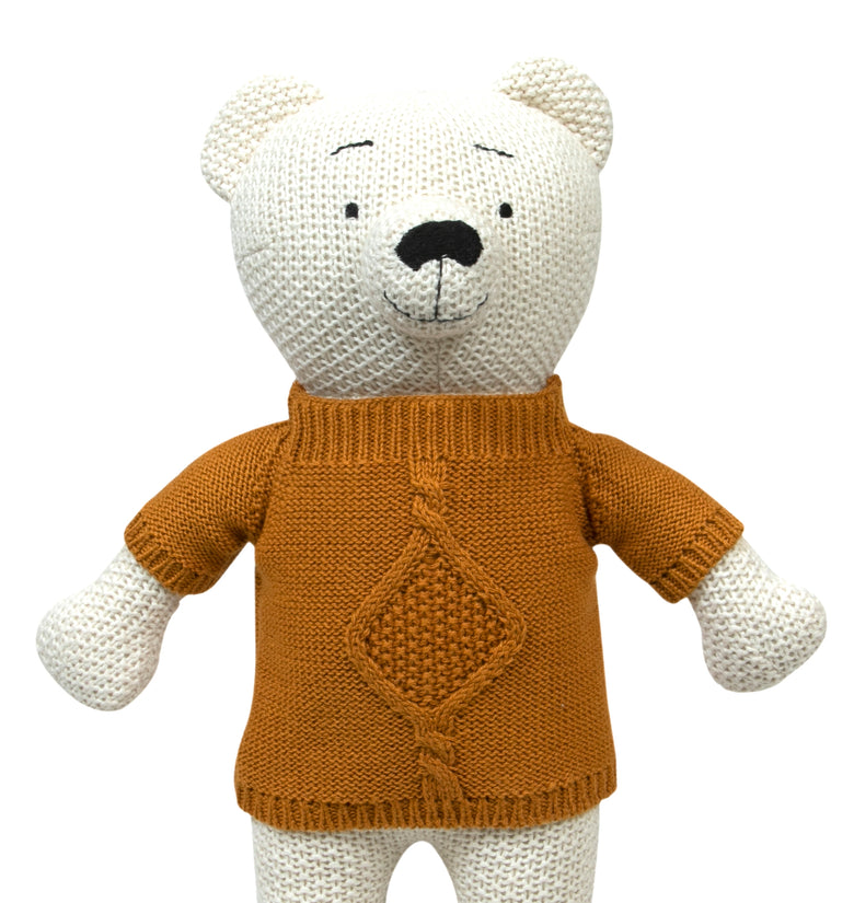 Knitted Bear Soft Toy