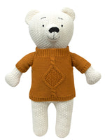 Load image into Gallery viewer, Knitted Soft Toy Cute Bear With Yellow Dress
