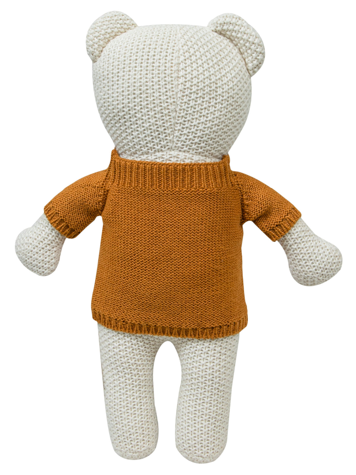Pomme Cotton Knitted Honey Hug Bear Soft Toy (Mustard Yellow)
