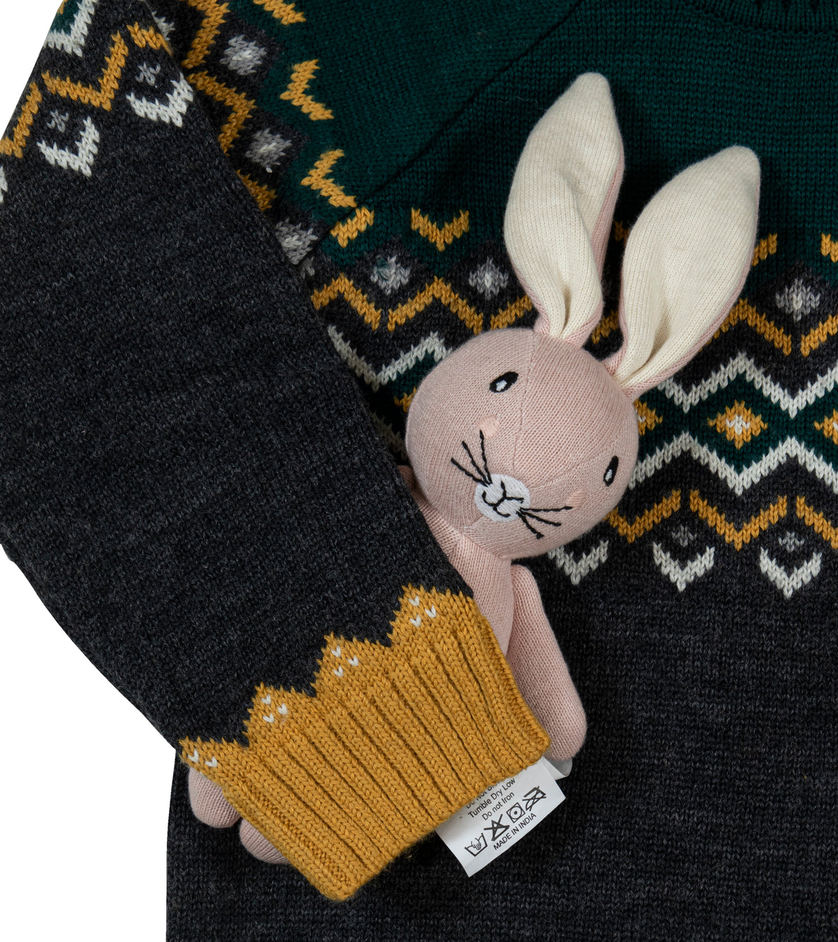 Pomme Cotton Knitted Little Explorer Nordic Kids Sweater
