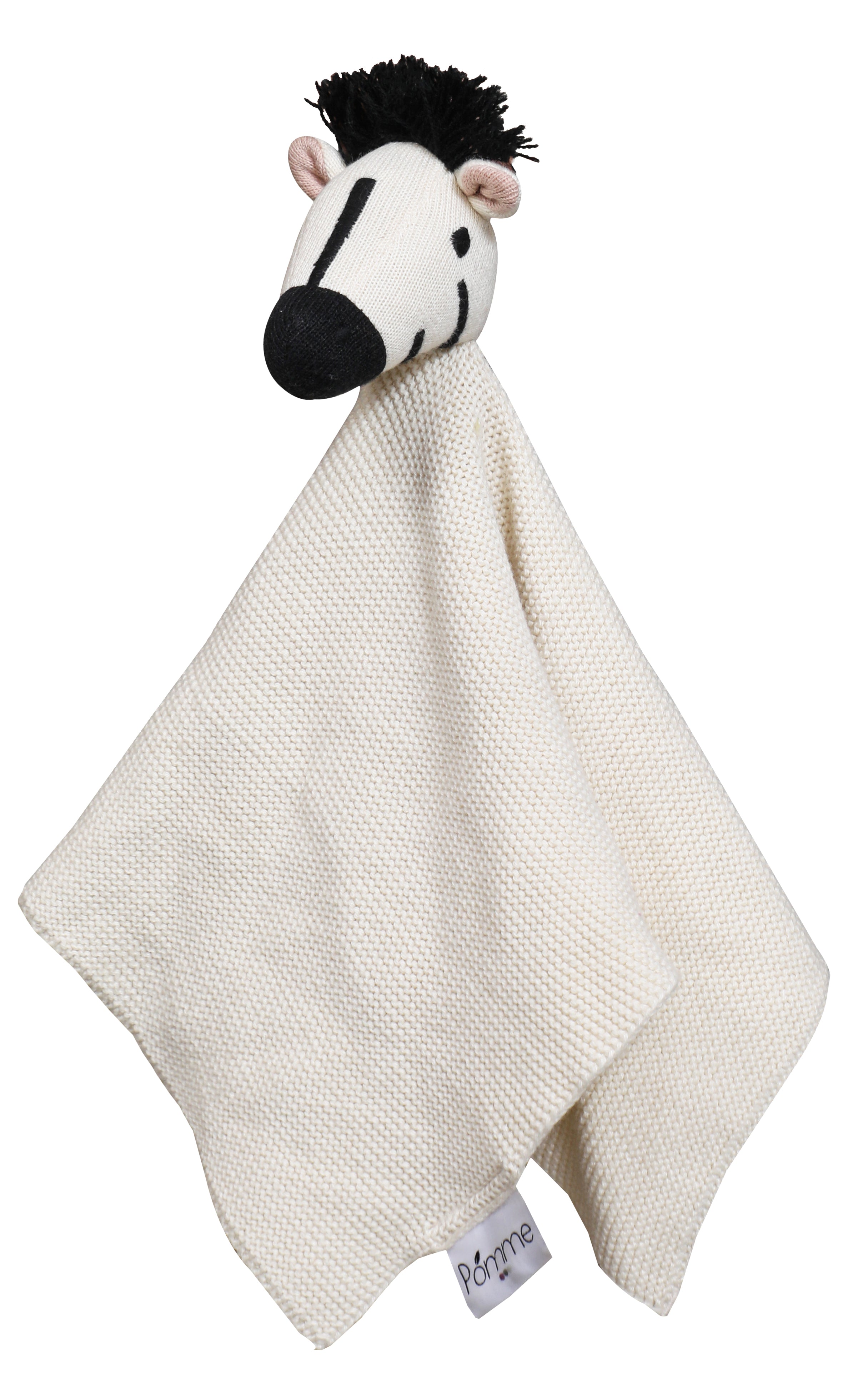 Cotton Knitted Zebra Cuddle Cloth