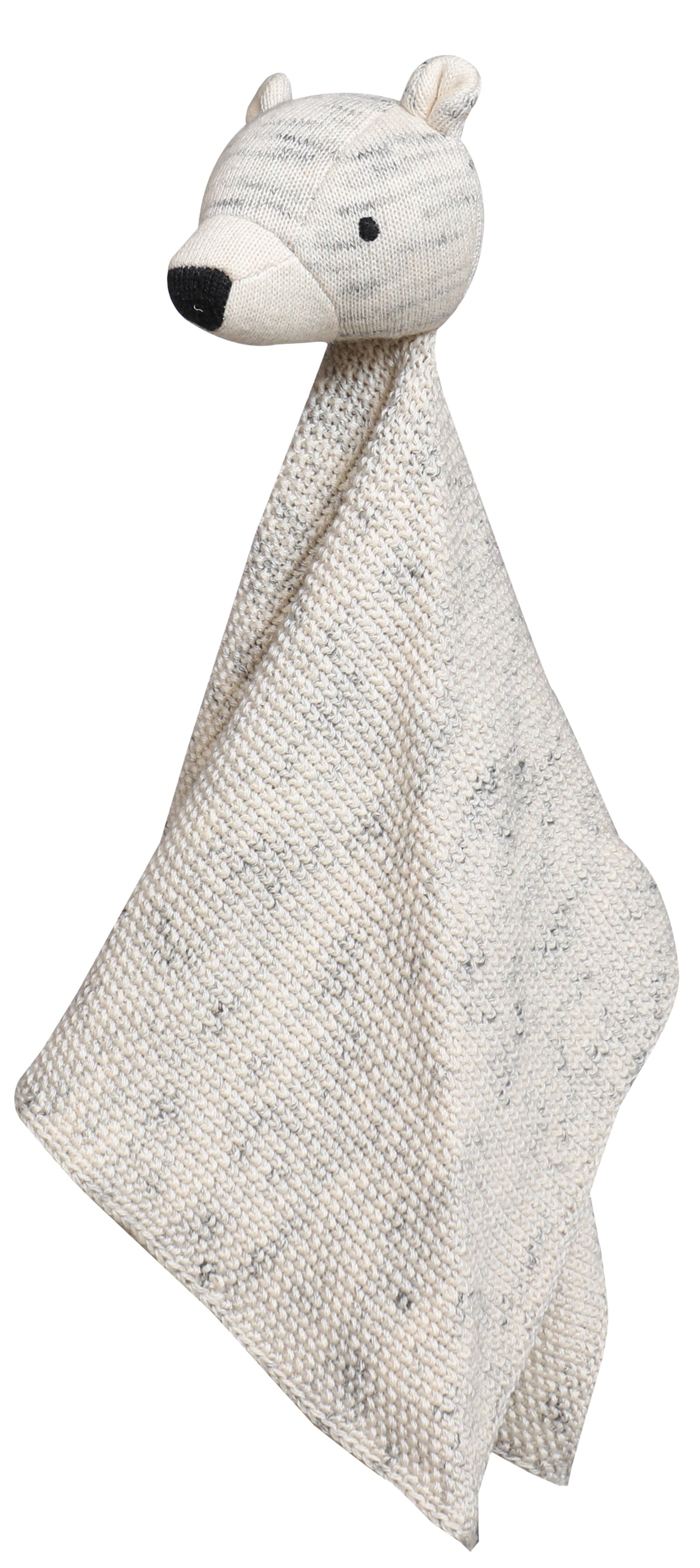 Pomme Cotton Knitted Polar Beer Cuddle Cloth (Vanilla Grey Melange)