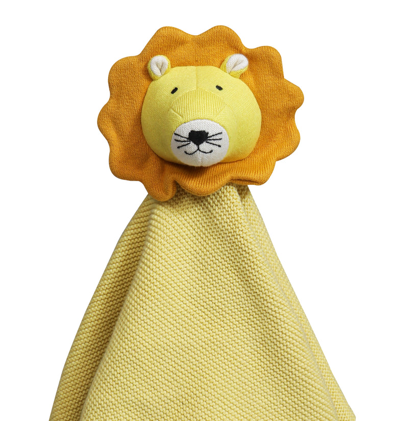 Cotton Knitted Lion Cuddle Cloth