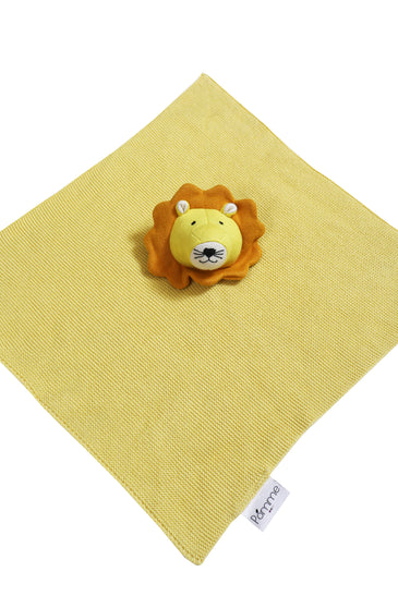 Cotton Knitted Lion Cuddle Cloth