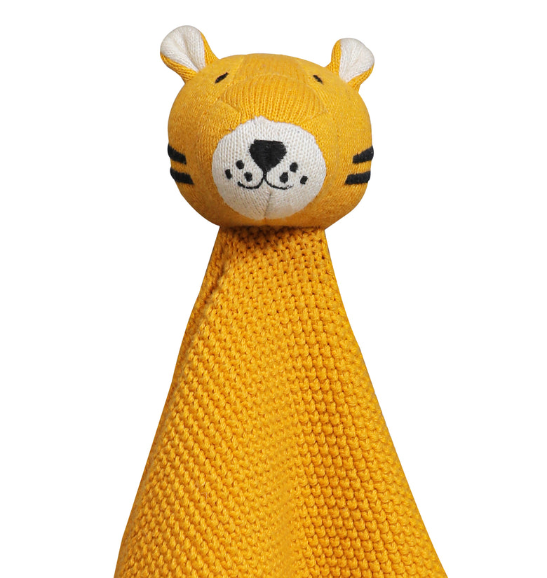 Cotton Knitted Tiger Cuddle Cloth