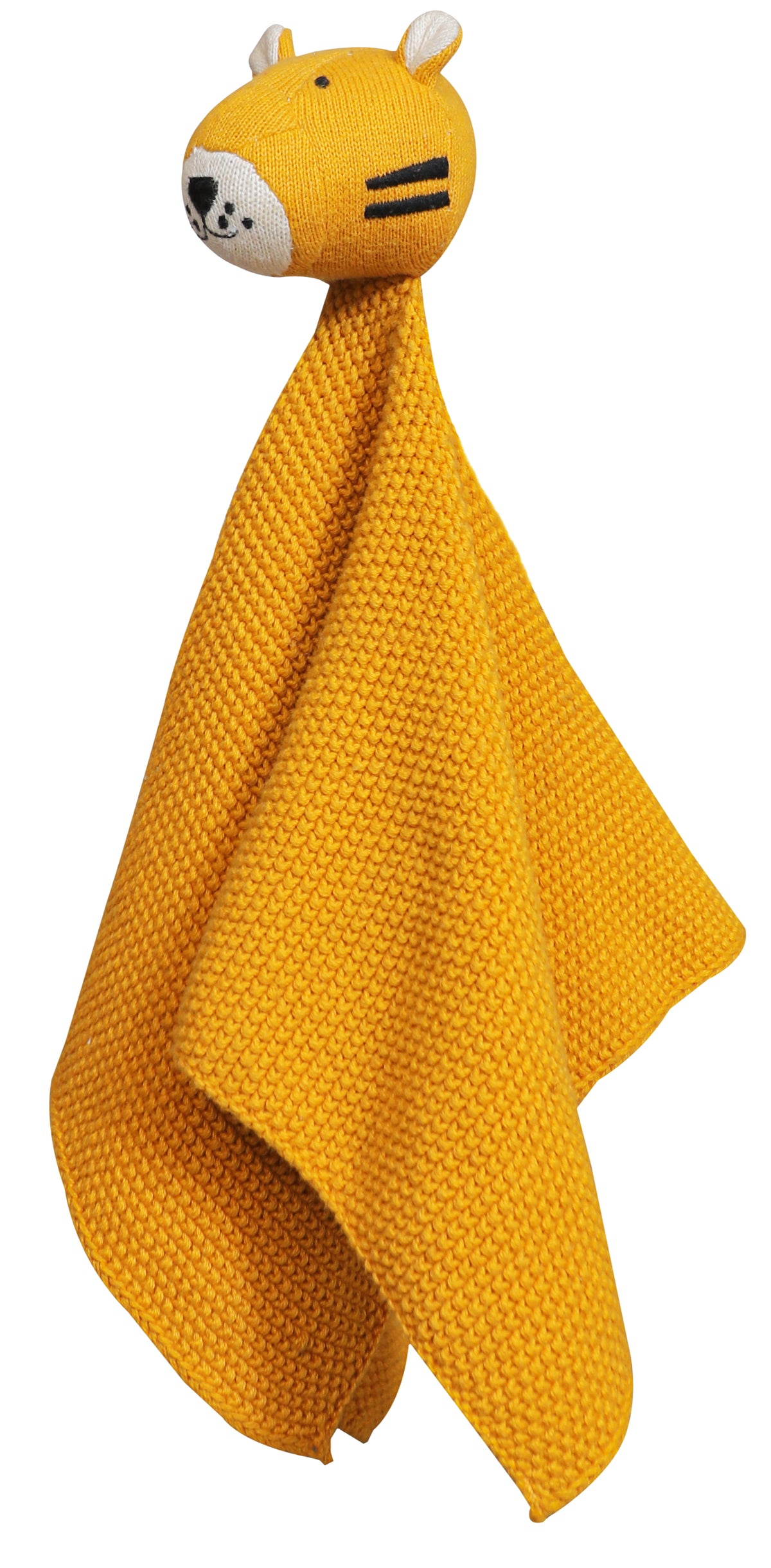 Pomme Cotton Knitted Tiger Cuddle Cloth (Golden Glow)