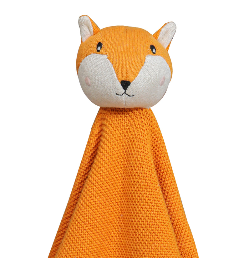 Cotton Knitted Fox Cuddle Cloth