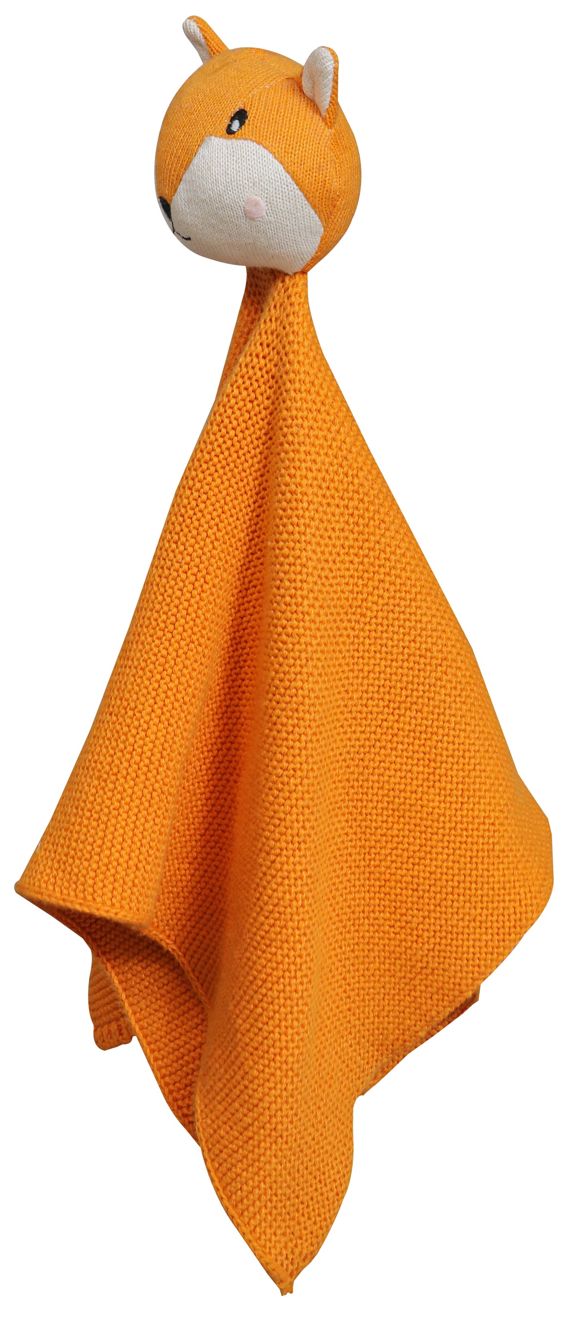 Pomme Cotton Knitted Fox Cuddle Cloth (ButterScotch)