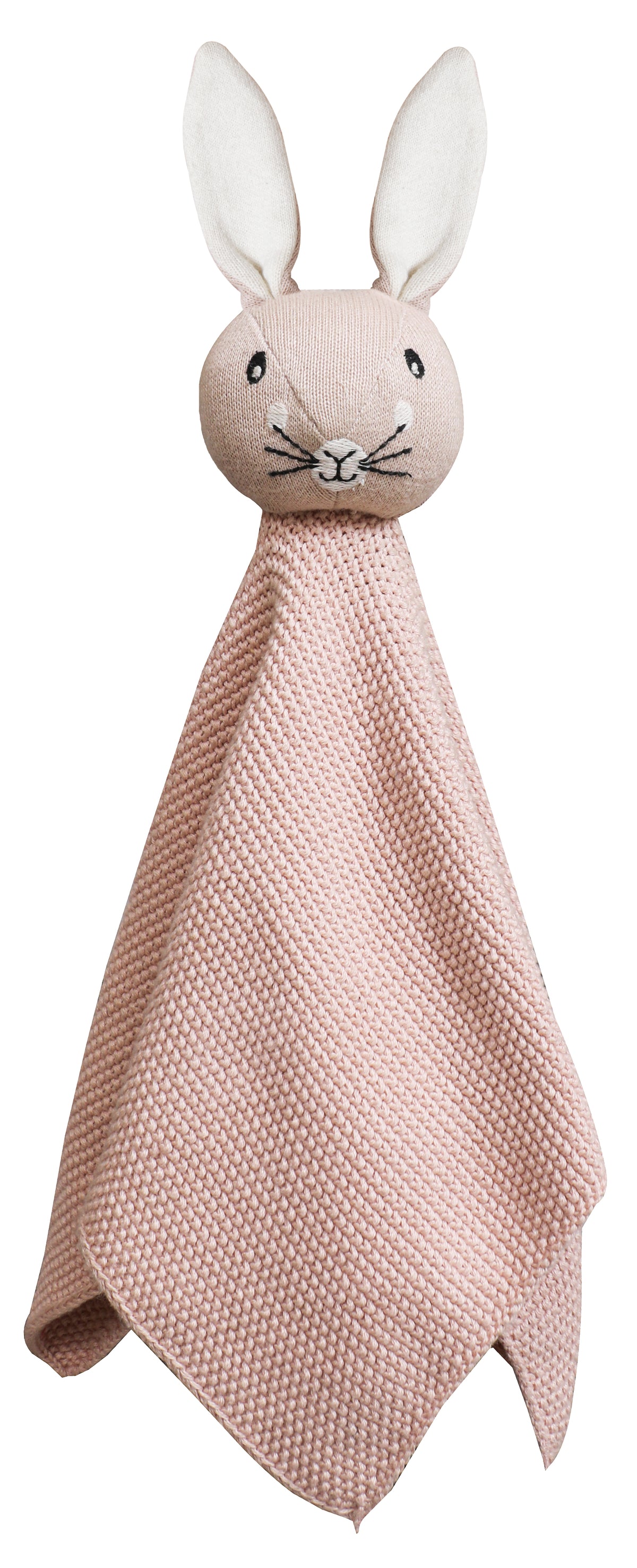 Pomme Cotton Knitted Bunny Cuddle Cloth Vert Pink