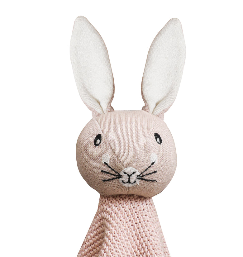 Cotton Knitted Rabbit Cuddle Cloth