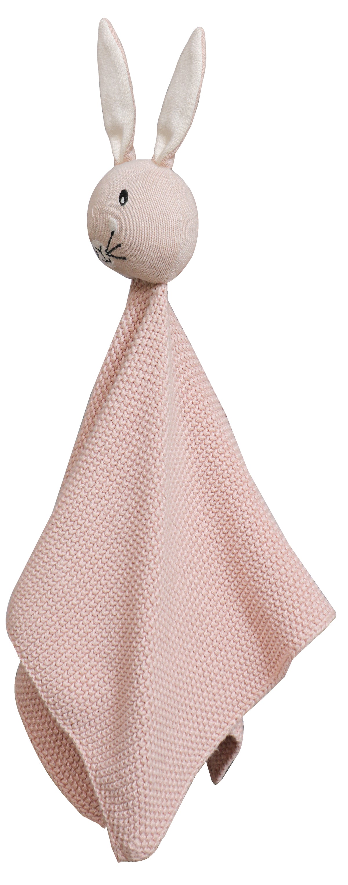 Pomme Cotton Knitted Bunny Cuddle Cloth Vert Pink