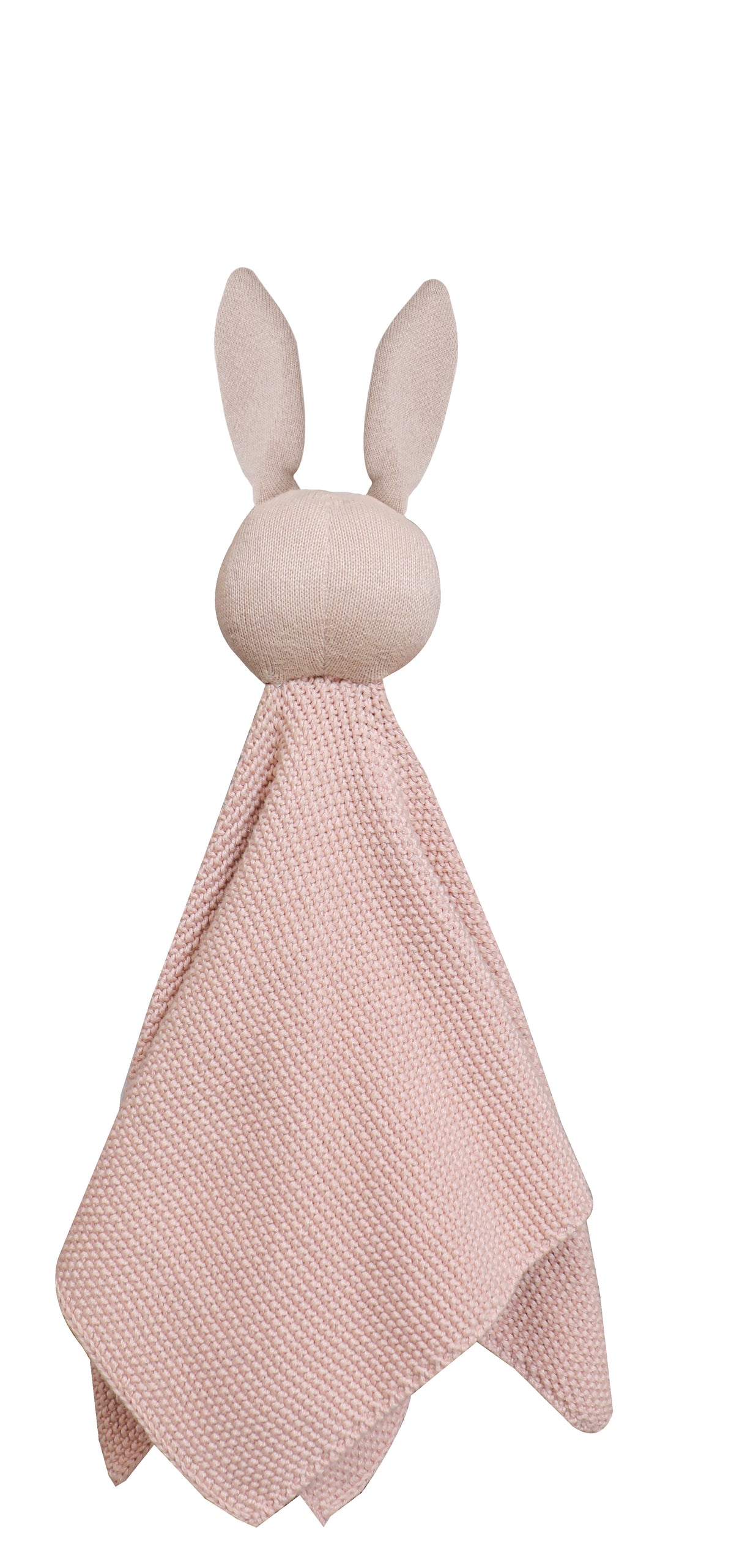 Pomme Cotton Knitted Bunny Cuddle Cloth Vert Pink