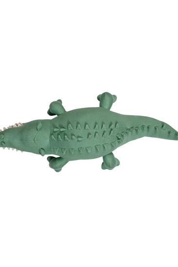 Knitted Soft Toy Green Crocodile