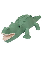 Load image into Gallery viewer, Knitted Soft Toy Green Crocodile