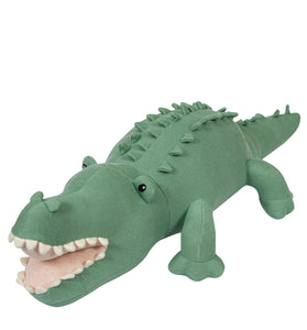 Knitted Soft Toy Green Crocodile