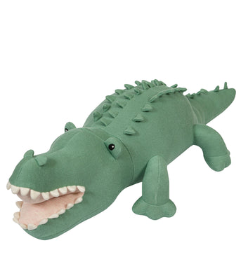 Knitted Soft Toy Green Crocodile