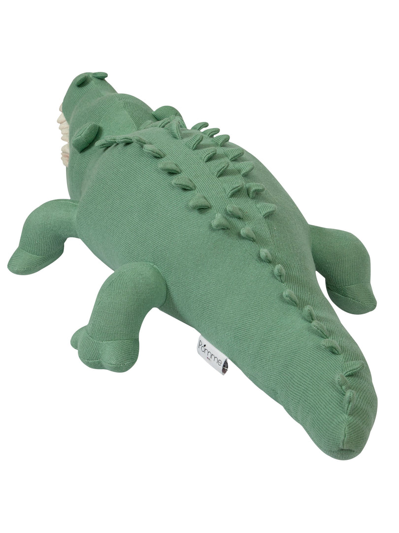 Knitted Soft Toy Green Crocodile