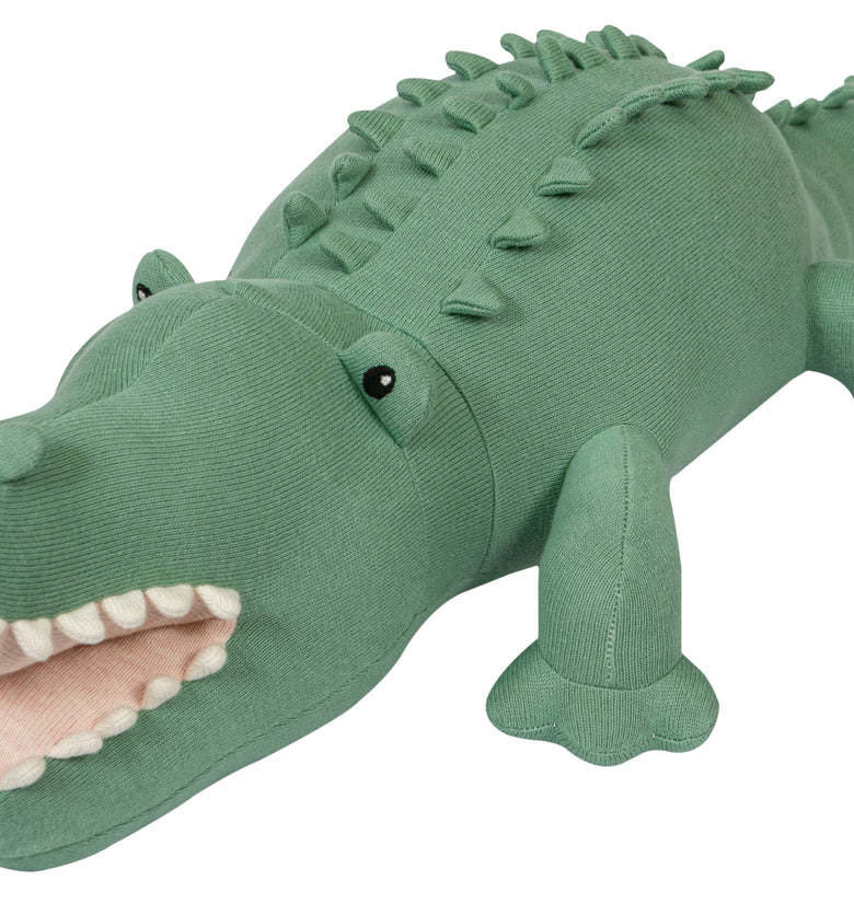 Knitted Soft Toy Green Crocodile