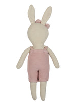 Load image into Gallery viewer, Knitted Soft Toy Ivory Blush Doll With Dress