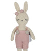 Knitted Soft Toy Ivory Blush Doll With Dress