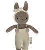 Knitted Soft Toy Ivory Beige Doll With Dress