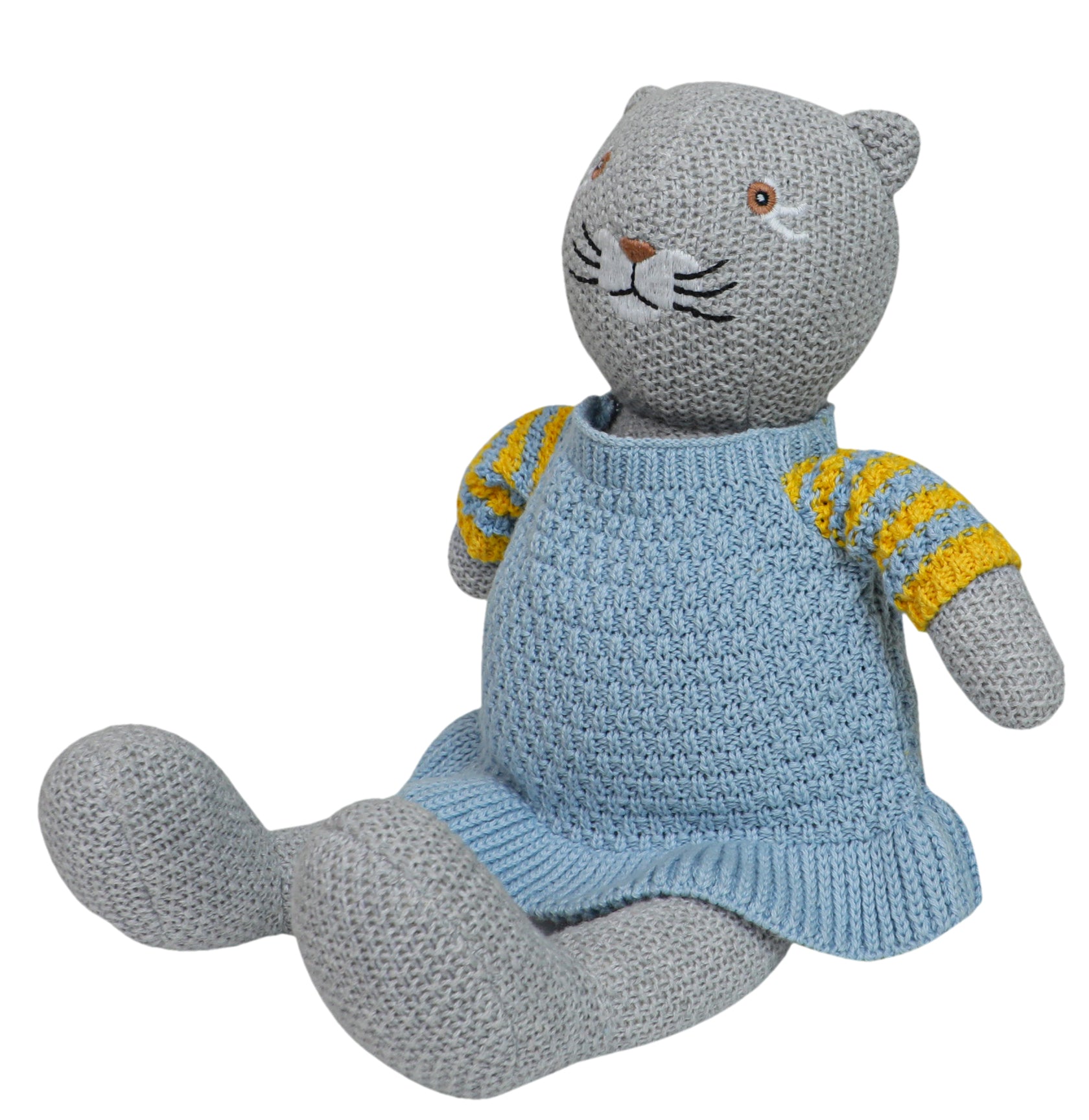 Knitted Cat Soft Toy