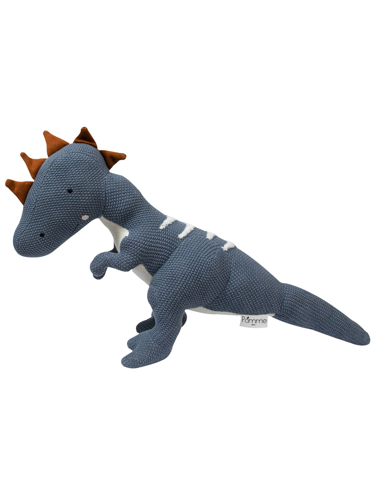 Pomme Soft Knitted Blue Dino