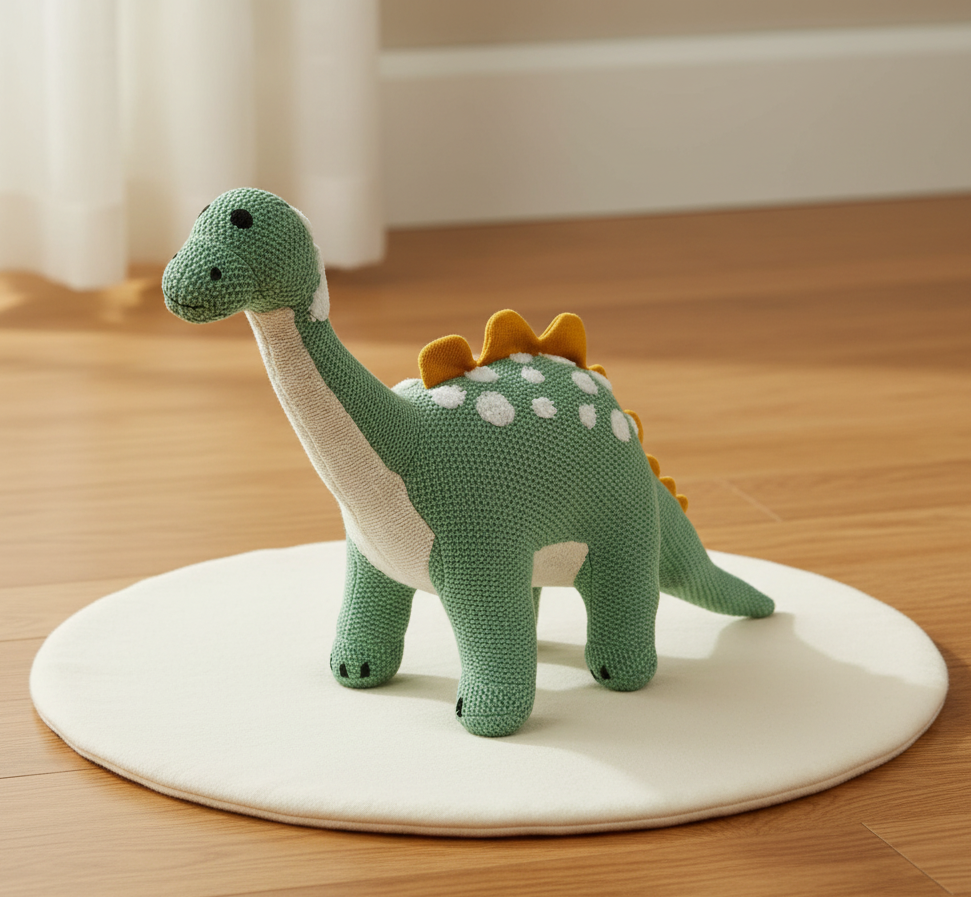 Pomme's Signature Cotton Knitted Dino