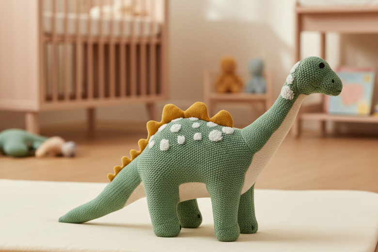 Pomme's Signature Cotton Knitted Dino