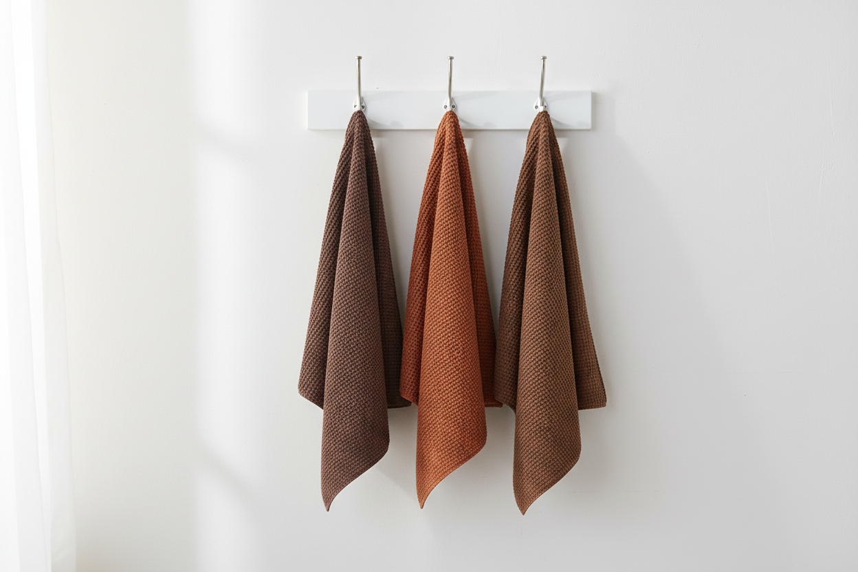 Pomme Pebble Knit Dish Towels (Ivory/Grey/Dk Grey)