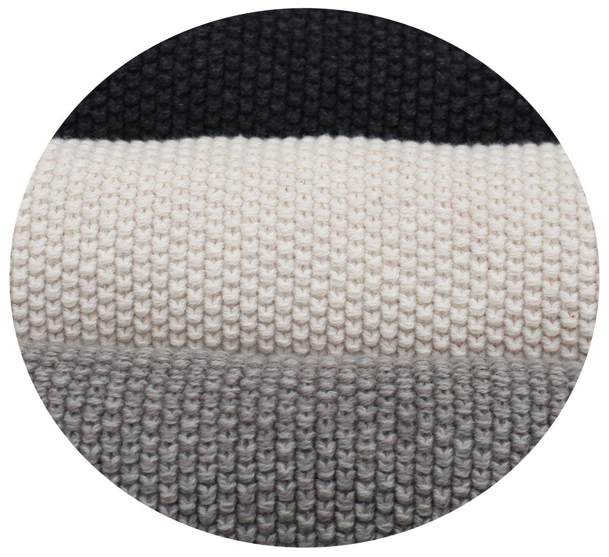 Pomme Pebble Knit Dish Towels (Ivory/Grey/Dk Grey)