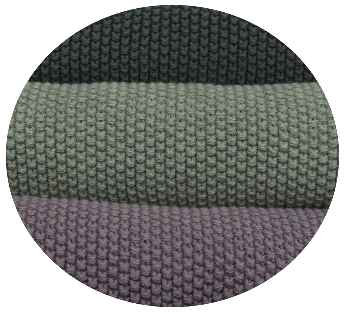 Pomme Pebble Knit Dish Towels (Light Purple / Light Green / Dark Green)