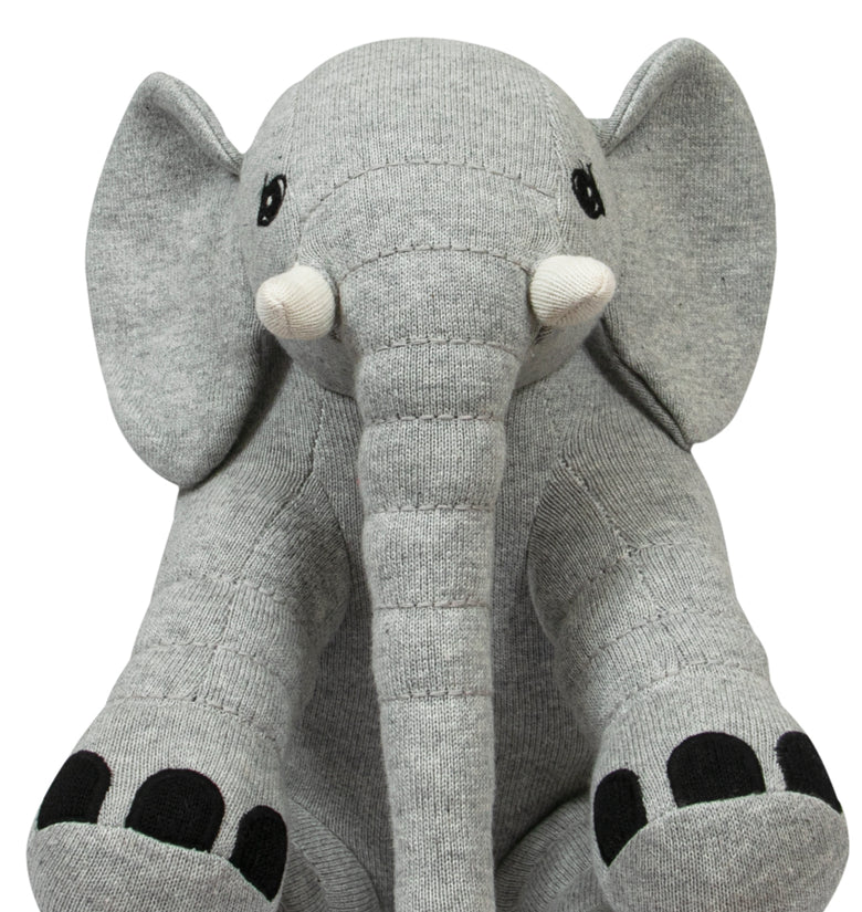 Knitted Elephant Soft Toy