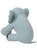 Load image into Gallery viewer, Knitted Soft Serene Sky Blue Elephant Toy