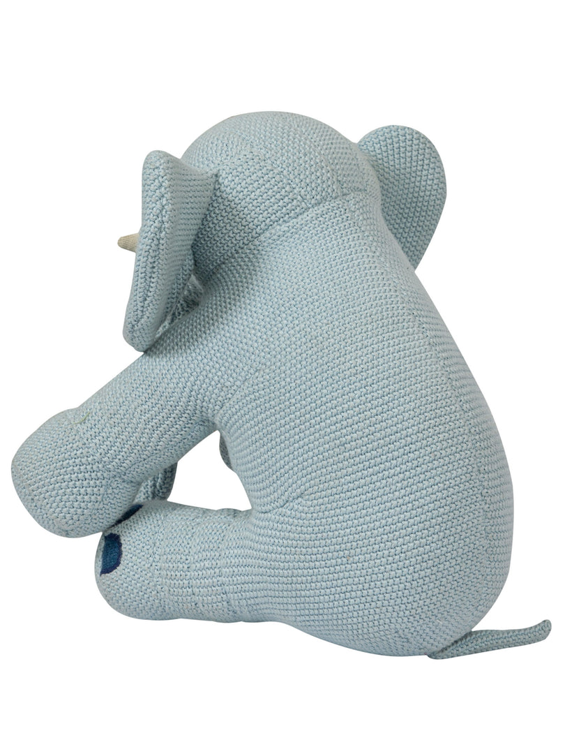 Knitted Soft Serene Sky Blue Elephant Toy