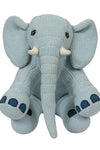 Knitted Soft Serene Sky Blue Elephant Toy