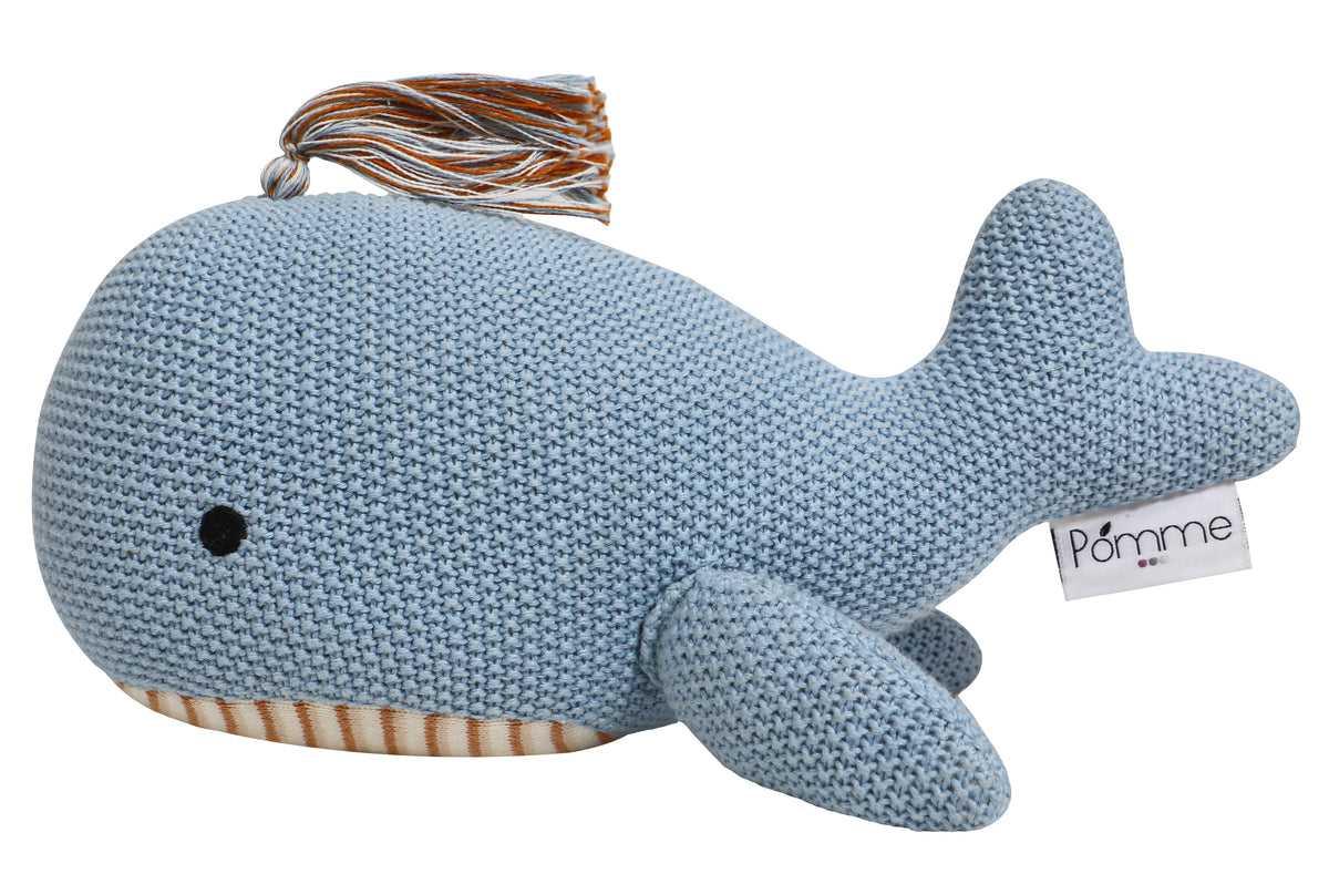 Pomme Cotton Knitted Whale