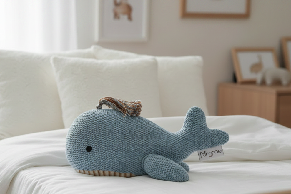 Pomme Cotton Knitted Whale