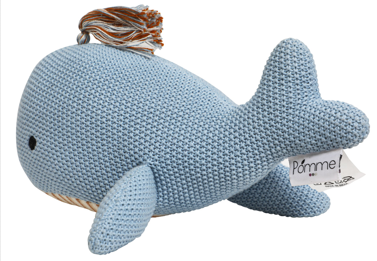 Pomme Cotton Knitted Whale