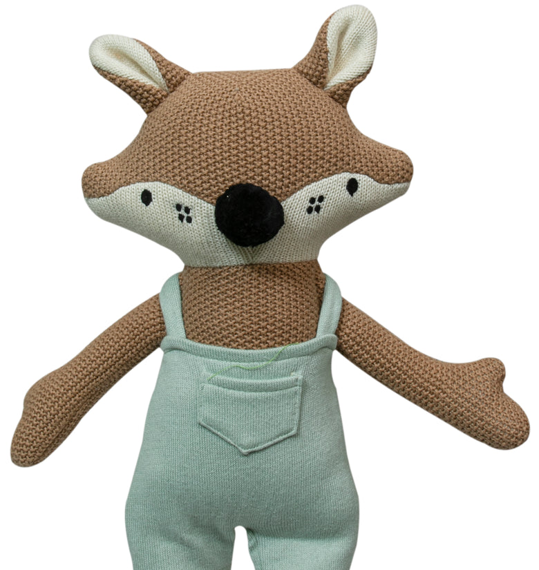 Knitted Fox Soft Toy