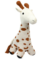 Load image into Gallery viewer, Knitted Soft Toy Ivory Giraffe
