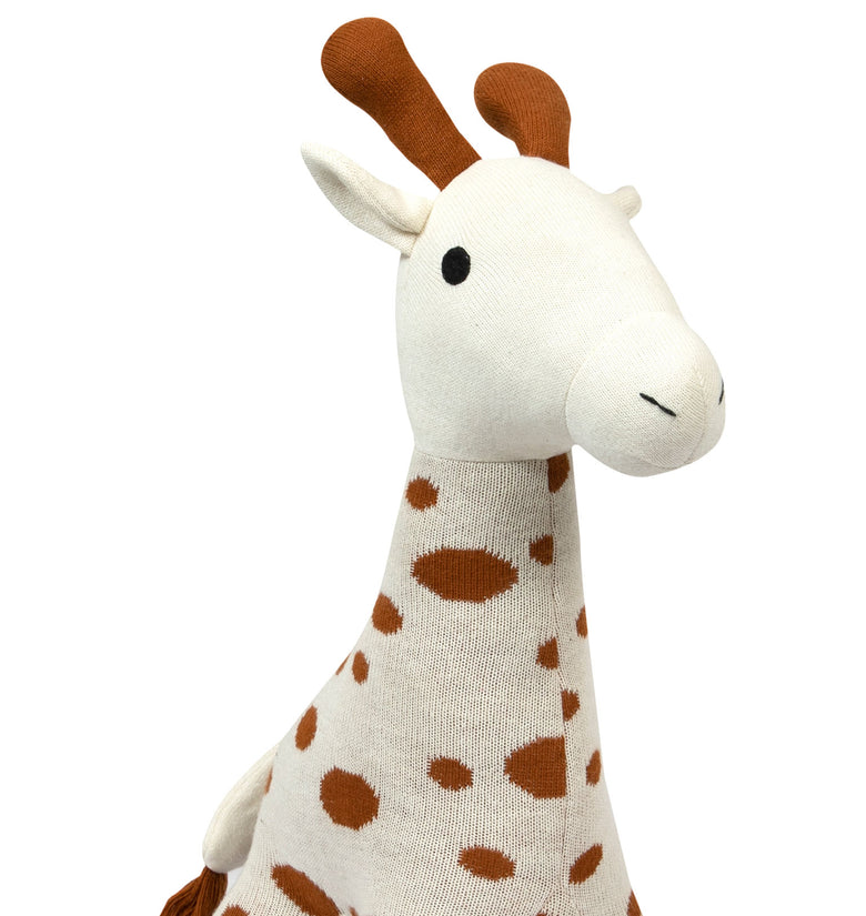 Knitted Soft Toy Ivory Giraffe